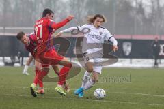 3. Liga; Testspiel, FC Ingolstadt 04 - 1. FC Heidenheim; Tim Civeja (8, FCI) Zweikampf Kampf um den Ball Moussa Doumbouya (27, FCI)