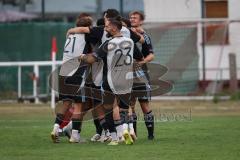 Kreisliga- Saison Saison 2026/27 - SV Türkisch Ingolstadt - TSV Ober./Unterhaunstadt  Der 0:1 Führungstreffer durch Manuel Hunner grau Ober./Unterh.stadt - jubel - Foto: Meyer Jürgen