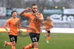 3. Liga; VfB Lübeck - FC Ingolstadt 04; Tor Jubel Treffer David Kopacz (29, FCI) Moritz Seiffert (23, FCI)