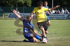 A-Klasse -  Saison 2026/27 - TSV Pförring - FC Wackerstein/Dünzing - Lukas Lechner gelb Wackerstein/Dünzing - Elias Heiß blau Pförring - Foto: Meyer Jürgen
