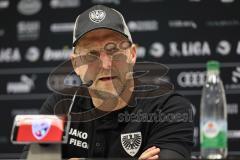 3. Liga; FC Ingolstadt 04 - Preußen Münster; nach dem Spiel Pressekonferenz Interview Cheftrainer Sascha Hildmann (PM)