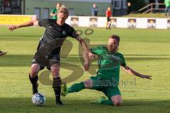 Testspiel - SV Manching - TSV Jetzendorf - Rainer Meisinger schwarz Manching - Schäffler Alexander grün Jetzendorf - Foto: Jürgen Meyer