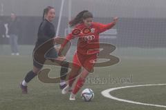 Frauen - Bayernliga - U17 - B-Junioren -  FC Ingolstadt 04 II - FC Forstern - Maliha Madeleine schwarz Forstern - Sophie Bauer rot FCI -  Foto: Meyer Jürgen