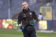 3. Liga; SV Waldhof Mannheim - FC Ingolstadt 04 - vor dem Spiel Torwart Marius Funk (1, FCI)