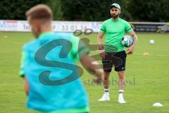 Testspiel -SV Manching - TSV Abensberg - Reichenberger Fabian - Trainer - (SV Manching) - beim warm machen - Foto: Jürgen Meyer