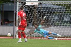 Bezirksliga - Saison 2022/2023 - FC Fatih Ingolstadt - VSST Günzelhofen - Marco Ernhofer Torwart Fatih - Foto: Meyer Jürgen