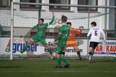 Bezirksliga - Saison 2025/26 - FC Gerolfing - SpVgg Altenerding - Marco Baumann weiss Altenerding mit dem 0:1 Führungstreffer - Torwart Michael Oblinger (Nr.1 - FC Gerolfing) - jubel - Max Seitle (Nr.6 - FC Gerolfing)- Foto: Meyer Jürgen