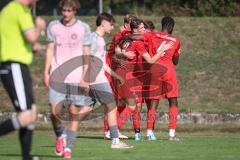 Kreisliga - Saison 2026/27 - SV Zuchering - VFB Eichstätt II - Der 1:1 Ausgleichstreffer durch Vincent Halbritter rot Zuchering - XXXXX - Foto: Meyer Jürgen