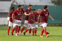 Kreisliga - Saison 2023/2024 - Türk SV Ingolstadt - TSV Mümchsmünster - Der 1:1 Ausgleichstreffer durch Steven Spieß rot Türk Sv - jubel - Foto: Meyer Jürgen
