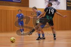 Hallenturnier Gaimersheim - Saison 2025/26 - TSV Gaimersheim - SV Hundszell - Elias Weixler blau Hundszell  - Nicolae Nechita schwarz Gaimersheim - Foto: Meyer Jürgen