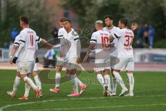 Toto Pokal; Halbfinale; FV Illertissen - FC Ingolstadt 04; Elfmeter Pascal Testroet (37, FCI) Tor Jubel Treffer David Kopacz (29, FCI) Max Dittgen (10, FCI) Sebastian Grönning (11, FCI) Benjamin Kanuric (8, FCI) Marcel Costly (22, FCI) Lukas Fröde (34, FC