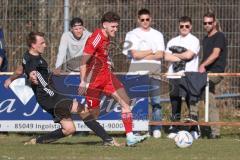 Kreisklasse - Saison 2024/25- Türkisch SV Ingolstadt - TSV Gaimersheim II - Daniel Marxreiter schwarz Gaimersheim - Enis Kuqanaj rot Türkisch - Foto: Meyer Jürgen