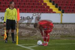 Bayernliga Süd - Saison 2021/2022 - FC Ingolstadt 04 II - TSV 1860 München II - Senger Michael (#21 FCI) beim Eckball - Foto: Meyer Jürgen