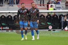 2.BL; FC St. Pauli - FC Ingolstadt 04, SchanzenGeber, Initiative des FCI, Sondertrikot von Puma, Warmup, Nassim Boujellab (8, FCI) Fatih Kaya (9, FCI)