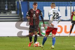 2.BL; Hamburger SV - FC Ingolstadt 04; Thomas Keller (27, FCI) Muheim Miro (28 HSV)