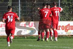 Kreisliga - Saison 2022/2023 - Türk.SV Ingolstadt - SV Menning - Der 1:0 Führungstreffer durch Eray Genc rot Türk SV - jubel - Foto: Meyer Jürgen