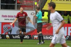 3.Liga - Saison 2022/2023 - FC Ingolstadt 04 -  - SV Waldhof-Mannheim - Gelbe Karte für Tobias Schröck (Nr.21 - FCI) - Foto: Meyer Jürgen