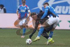 3. Liga - Saison 2025/26 - Hansa Rostock - FC Ingolstadt 04  - Dennis Kaygin (Nr.10 - FCI) - Jan Mejdr (Nr.19 - Hansa Rostock) - Foto: Meyer Jürgen