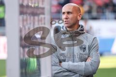 2.BL; FC Ingolstadt 04 - Holstein Kiel; Cheftrainer André Schubert (FCI) 1:1 geht vom Platz