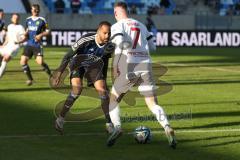 2024_1_27 - 3. Liga - Saison 2023/24 - 1. FC Saarbrücken - FC Ingolstadt 04 -  - Jannik Mause (Nr.7 - FC Ingolstadt 04) - XXXXX - Foto: Meyer Jürgen