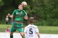 Landesliga - Saison 2024/25 - SV Manching - FC Kempten - Fabian Neumayer (Nr.9 - SV Manching) - Wilke Thilo weiss Kempten  - Foto: Meyer Jürgen