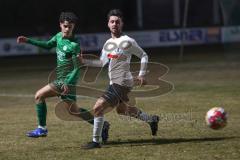 Landesliga - Saison 2024/25 - SV Manching - TSV Wertingen - Kemal Calik (Nr.2 - SV Manching)  - Roman Große weiss Wertingen - Foto: Meyer Jürgen