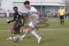 Bayernliga Nord - Saison 2024/25 - FC Ingolstadt 04 II - TSV Kornburg - Davide Sekulovic (Nr.7 - FCI U21) - Gebre Noah schwarz Kornbuch - Foto: Meyer Jürgen