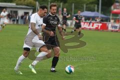 Bezirksliga - Saison 2025/26- TSV Gaimersheim - TSV Rohrbach - Domenic Raimann (Nr.32 - TSV Gaimersheim) - Alexander Huber schwarz Rohrbach - Foto: Meyer Jürgen