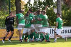 Kreispokal - Saison 2023/24 - FC Gerolfing - BC Attaching - Elfmeter schiessen -  -  Totopokal Sieger - Gerolfing - jubel -  - Foto: Meyer Jürgen