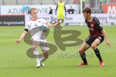 2.BL; FC Ingolstadt 04 - 1. FC Nürnberg - Merlin Röhl (34, FCI) Handwerker Tim (29 , 1.FCN)