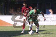 Kreisliga - Saison 2023/2024 - FC Gerolfing - Türk SV Ingolstadt - Flaur Bashota grün Gerolfing - Foto: Meyer Jürgen