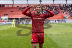 3. Liga; FC Ingolstadt 04 - SV Waldhof Mannheim; Tor Jubel Treffer Yann Sturm (7, FCI) setzt die Krone auf