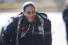 3. Liga; Borussia Dortmund II - FC Ingolstadt 04; vor dem Spiel Cheftrainerin Sabrina Wittmann (FCI)