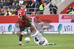 3. Liga; FC Ingolstadt 04 - 
VfB Oldenburg; Felix Keidel (43, FCI) Deichmann Leon (4 VfB)