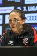 3. Liga; FC Ingolstadt 04 - 1. FC Saarbrücken; Interview Pressekonferenz Cheftrainerin Sabrina Wittmann (FCI)
