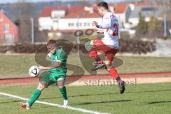 Bezirksliga - Saison 2023/24 - TSV Gaimersheim - FC Schwabing München - Quendrim Hoti (Nr.4 - Gaimersheim) - Jonas Jehle weiss Schwabing - Foto: Meyer Jürgen