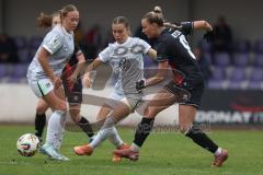2. Frauen Bundesliga - Saison 2025/26- FC Ingolstadt 04 - VFL Wolfsburg - Jenny Beyer (Nr.8 - FC Ingolstadt Frauen I) - Maja Zielinska weiss Wolfsburg - Foto: Meyer Jürgen