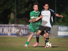 Freundschaftsspiel - Saison 2026/27 - TSV Ober/.Unterhaunstadt - FC Gerolfing  - David Wendrich (Nr.14 - FC Gerolfing) - Baha Asici grau Ober./Unterh.stadt  - Foto: Meyer Jürgen