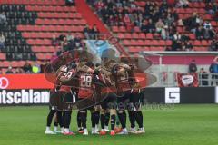 3. Liga; FC Ingolstadt 04 - Rot-Weiss Essen; Teambesprechung vor dem Spiel
