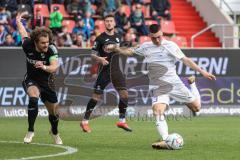 3. Liga; FC Ingolstadt 04 - SC Verl; Felix Keidel (43, FCI) Schoß Torchance Corboz Mael (27 Verl)