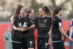 2. Bundesliga Frauen - Saison 2023/24 - FC Ingolstadt 04 Frauen - HSV Fr.1 - Anna-Lena Fritz (Nr.19 - FCI) schiesst den 2:2 Ausgleichstreffer - jubel - Foto: Meyer Jürgen