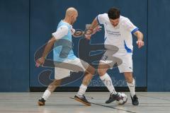 Hallenturnier MTV Ingolstadt - Saison 2025/26 - MTV Ingolstadt - Reichertshofen - Efe Bulut weiss Reichertshofen  - Deniz Aydin blau MTV - Foto: Meyer Jürgen