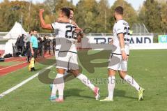 3. Liga; VfB Oldenburg - FC Ingolstadt 04; Tor Jubel Treffer Pascal Testroet (37, FCI) 0:1 Marcel Costly (22, FCI) David Kopacz (29, FCI)