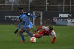 2.BL; Testspiel; FC Ingolstadt 04 - Würzburger Kickers; Zweikampf Kampf um den Ball Hans Nunoo Sarpei (18 FCI) Adigo Ryan (37 FWK)