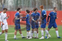 AUDI - Schanzer Amateur Cup - Halbfinale 1 - Saison 2024/25 - FC Mindelstetten - SV Menning - Der 0:1 Führungstreffer durch Noah Kamenjasevic blau Menning - jubel  - Foto: Meyer Jürgen