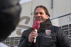 3.Liga - Saison 2022/2023 - SV 07 Elversberg - FC Ingolstadt 04 - Cheftrainer Rüdiger Rehm (FCI) im Interview mit Magenta TV - - Foto: Meyer Jürgen