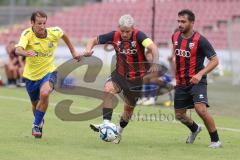 Bayernliga Nord - Saison 2024/25 - Freundschaftsspiel - FC Ingolstadt 04 II - FC Pipinsried - Thomas Rausch (Nr.16 - FCI U21) - Benko Fabian gelb Pipinsried  - Foto: Meyer Jürgen