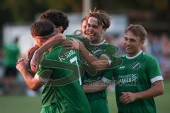 Bezirksliga - Saison 2025/26 - FC Gerolfing - TSV Rohrbach - Der 1:0 Führungstreffer durch David Simm (Nr.7 - FC Gerolfing) - jubel -  - XXXXX - Foto: Meyer Jürgen