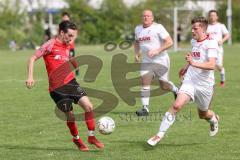 A-Klasse - Saison 2023/24 - FC Hepberg - TV 1861 Ingolstadt - Marcel Schmidt 1881 Ing. rot - Florian Kury weiss Hepberg - Foto: Meyer Jürgen