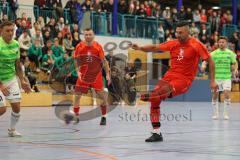 Lotto - Hallen - Bayerncup - Oberbayern -  Saison 2022/2023  - FC Fatih Ing - FC Penzberg - Finale - 1:0 - Deniz Sari rot Fatih - Foto: Meyer Jürgen